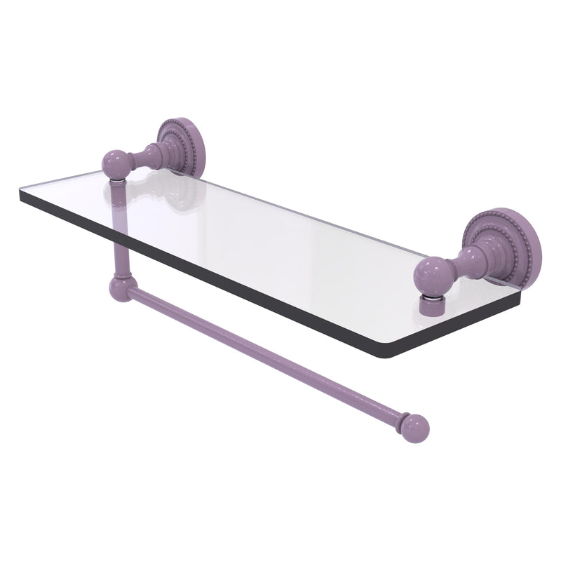 Dottingham Collection Paper Towel Holder with Glass Shelf