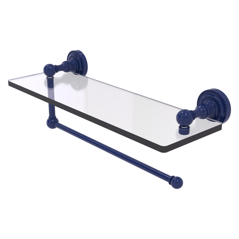 Dottingham Collection Paper Towel Holder with Glass Shelf