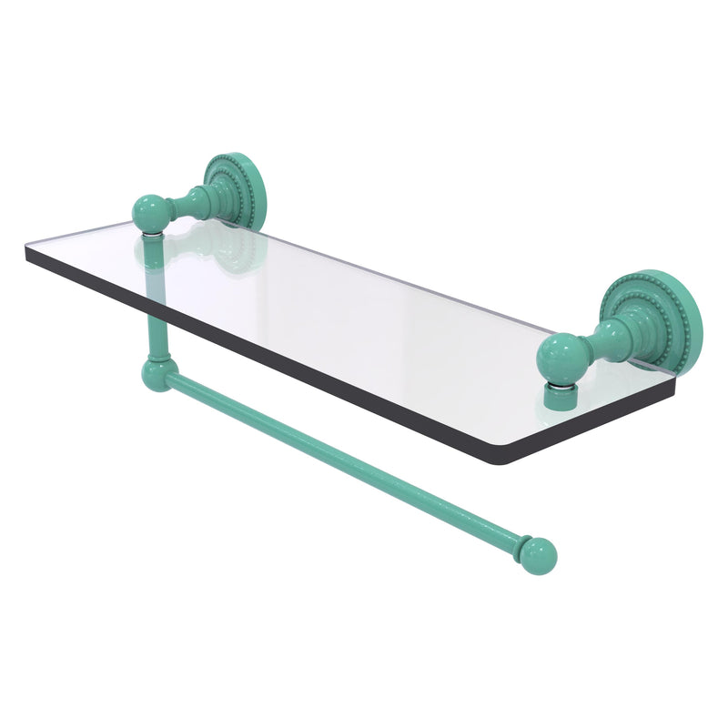 Dottingham Collection Paper Towel Holder with Glass Shelf