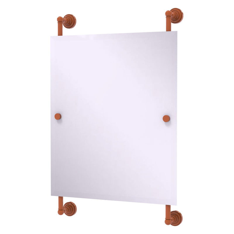 Dottingham Collection Rectangular Frameless Rail Mounted Mirror