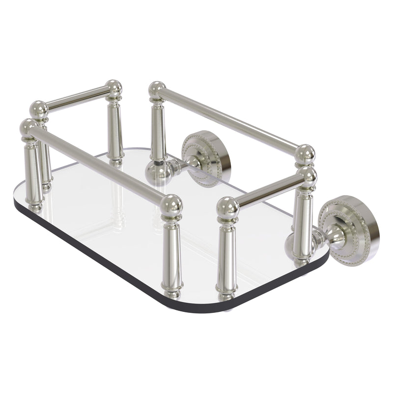 Dottingham Collection Wall Mounted Glass Guest Towel Tray