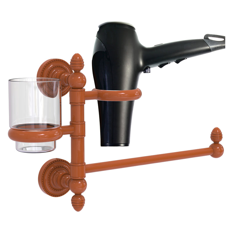 Dottingham Collection Hair Dryer Holder and Organizer