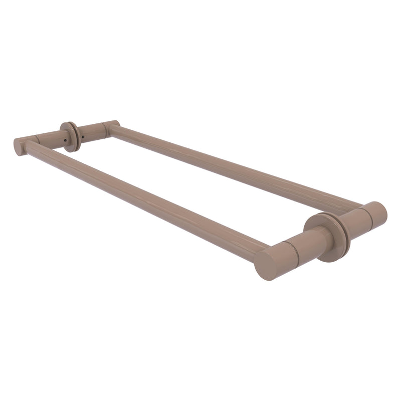 Fresno Pair Of Towel Bars For Back to Back On Glass Panel - 18 Inch