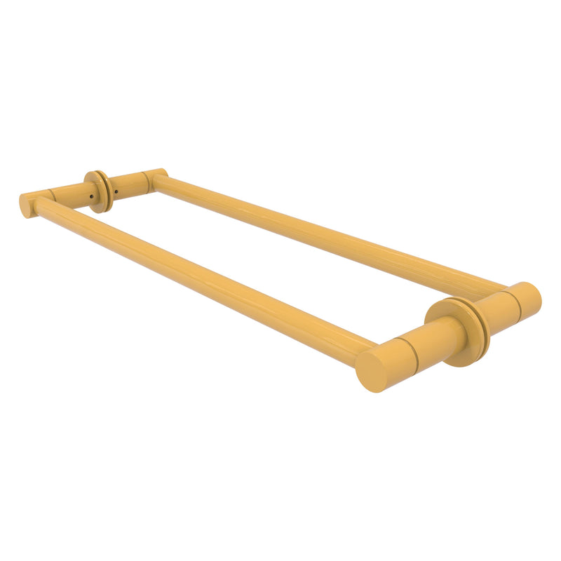 Fresno Pair Of Towel Bars For Back to Back On Glass Panel - 24 Inch