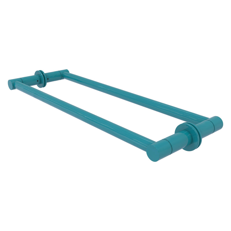 Fresno Pair Of Towel Bars For Back to Back On Glass Panel - 30 Inch