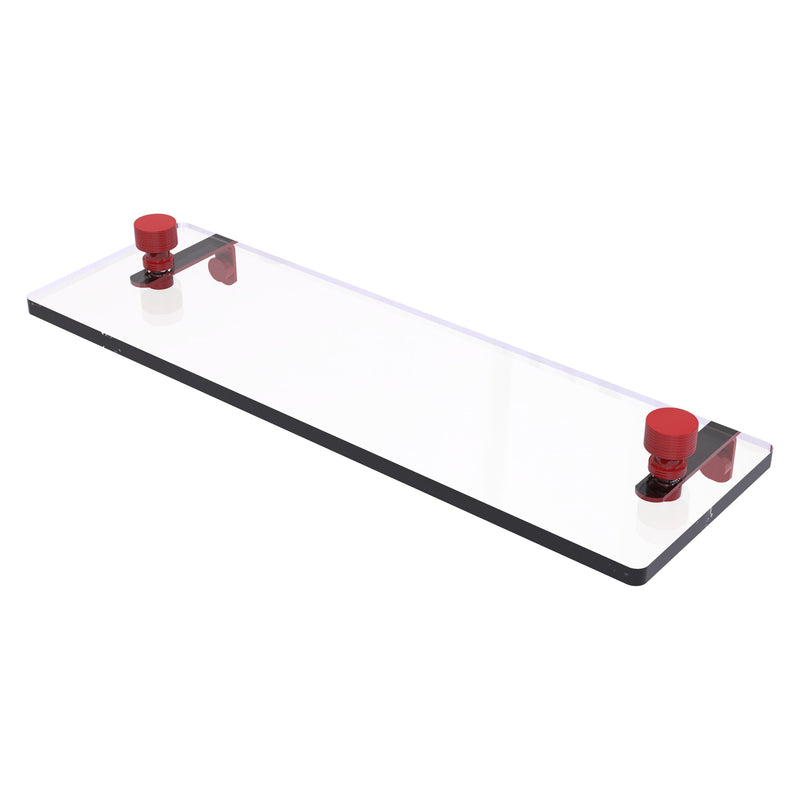 Foxtrot Collection Glass Vanity Shelf  with Beveled Edges