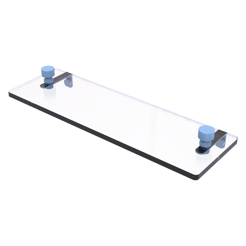 Foxtrot Collection Glass Vanity Shelf  with Beveled Edges