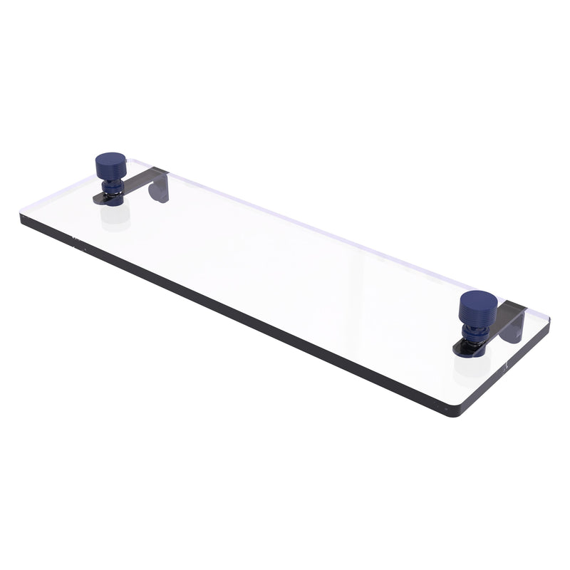 Foxtrot Collection Glass Vanity Shelf  with Beveled Edges