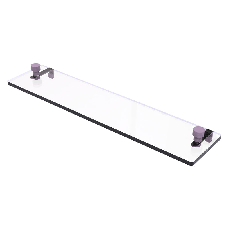 Foxtrot Collection Glass Vanity Shelf  with Beveled Edges