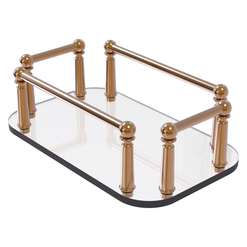 Vanity Top Glass Guest Towel Tray