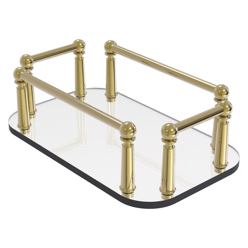 Vanity Top Glass Guest Towel Tray