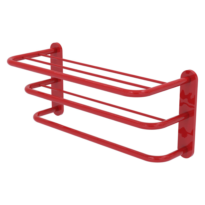 Three Tier Hotel Style Towel Shelf with Drying Rack