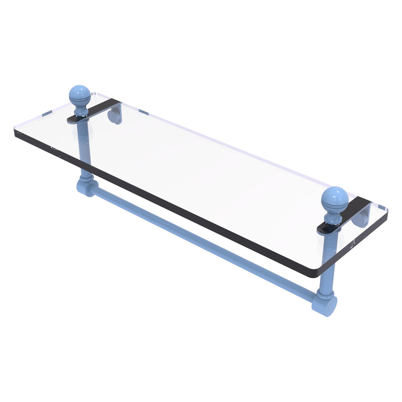 Mambo Collection Glass Vanity Shelf  with Integrated Towel Bar