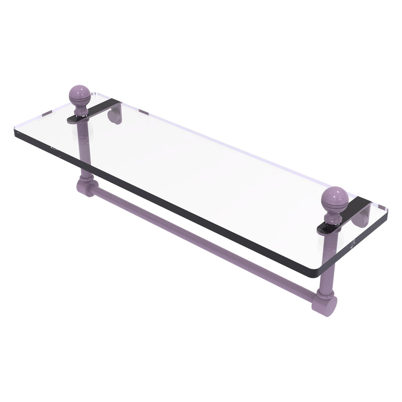 Mambo Collection Glass Vanity Shelf  with Integrated Towel Bar