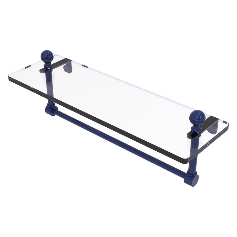 Mambo Collection Glass Vanity Shelf  with Integrated Towel Bar