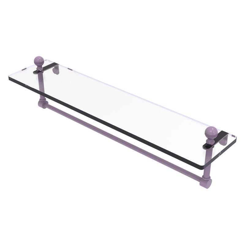 Mambo Collection Glass Vanity Shelf  with Integrated Towel Bar