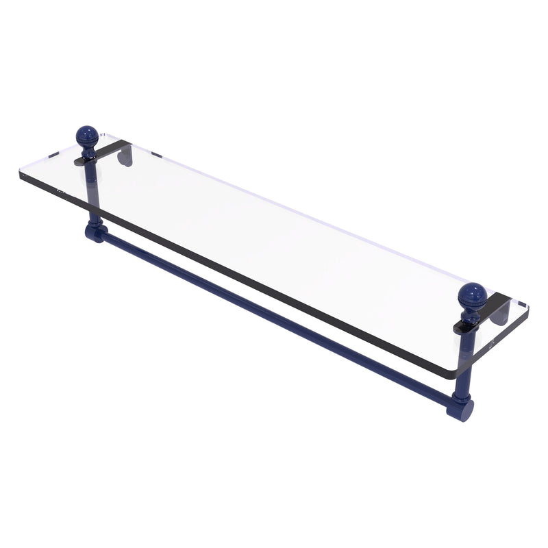 Mambo Collection Glass Vanity Shelf  with Integrated Towel Bar