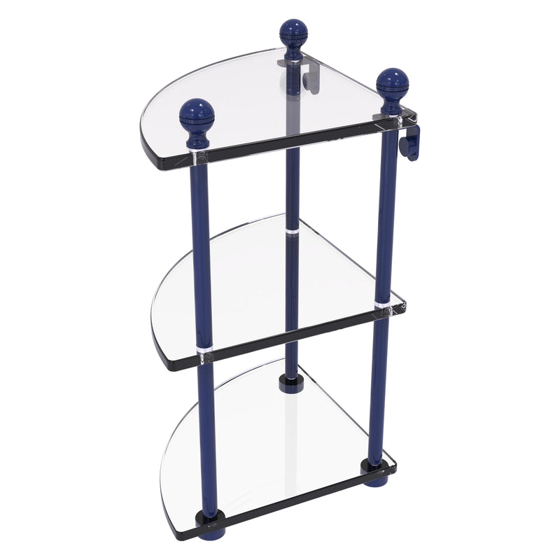 3 Tier Corner Glass Shelf