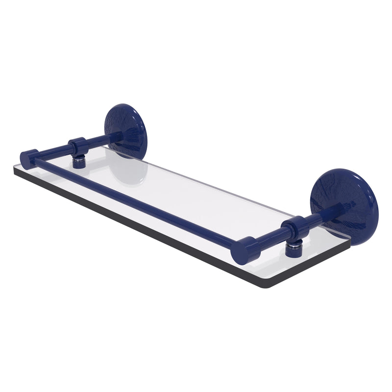 Monte Carlo Collection Tempered Glass Shelf with Gallery Rail