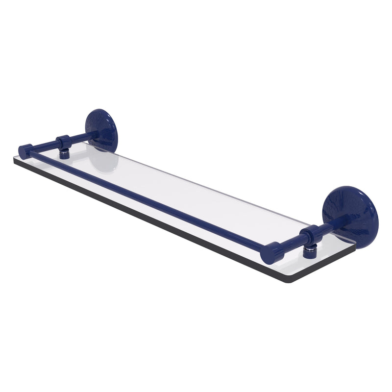 Monte Carlo Collection Tempered Glass Shelf with Gallery Rail