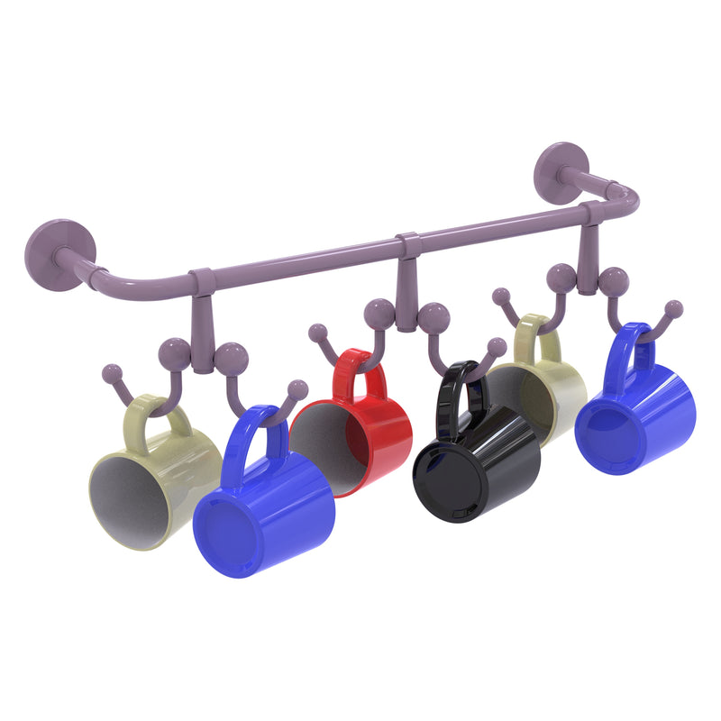 Wall Mounted 6 Coffee Mug Rack