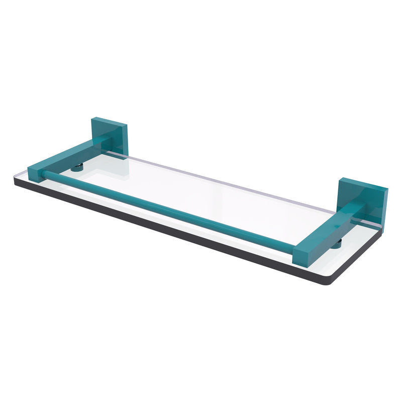 Montero Collection Glass Shelf with Gallery Rail