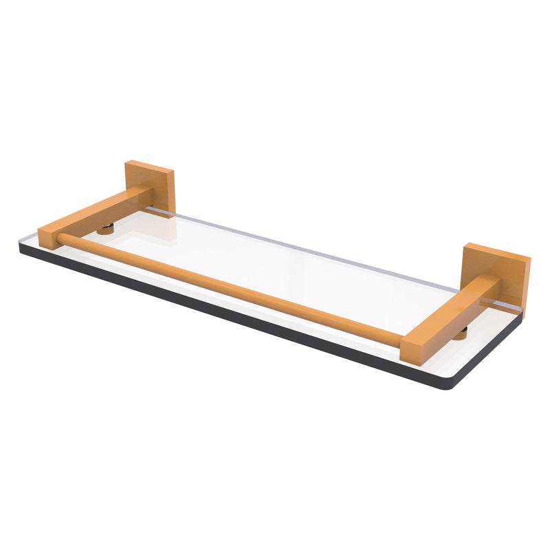 Montero Collection Glass Shelf with Gallery Rail