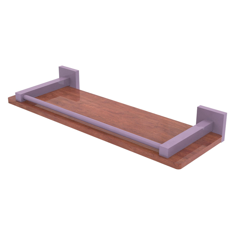 Montero Collection Solid IPE Ironwood Shelf with Gallery Rail