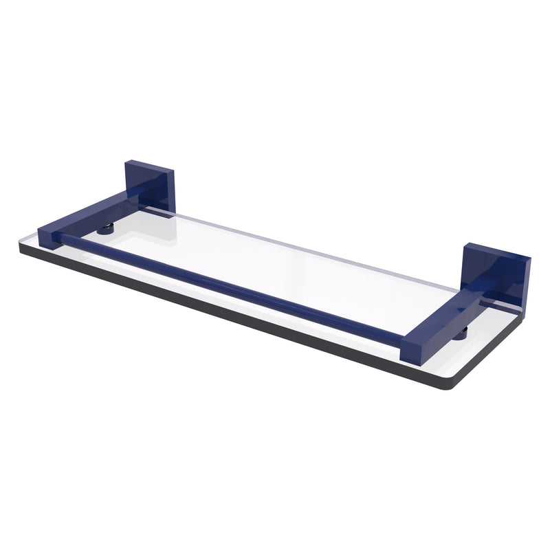 Montero Collection Glass Shelf with Gallery Rail