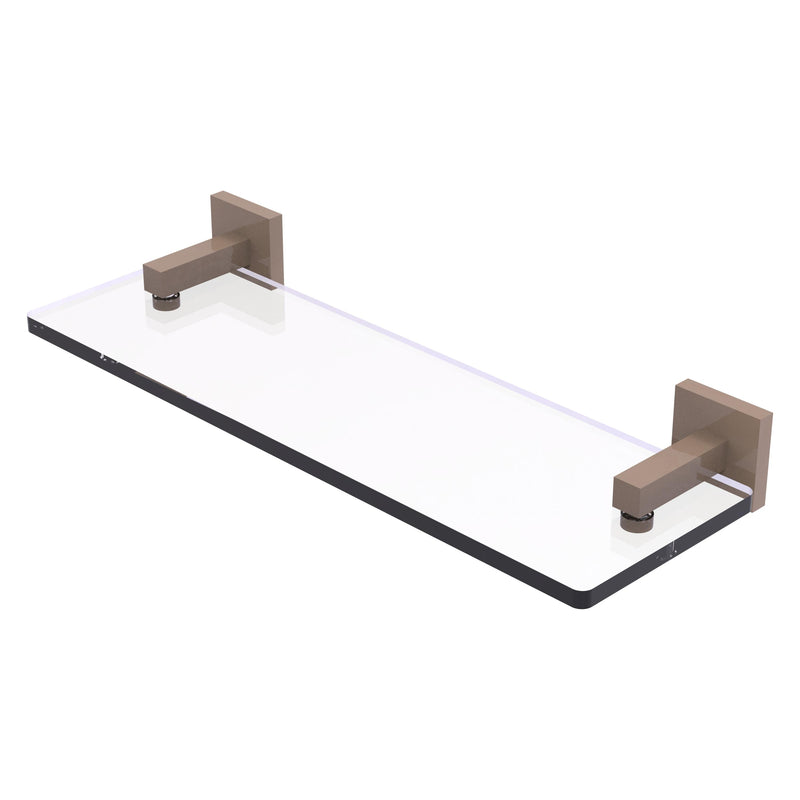 Montero Collection Glass Vanity Shelf with Beveled Edges