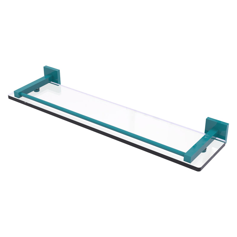 Montero Collection Glass Shelf with Gallery Rail