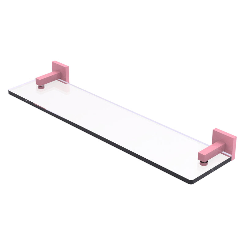 Montero Collection Glass Vanity Shelf with Beveled Edges