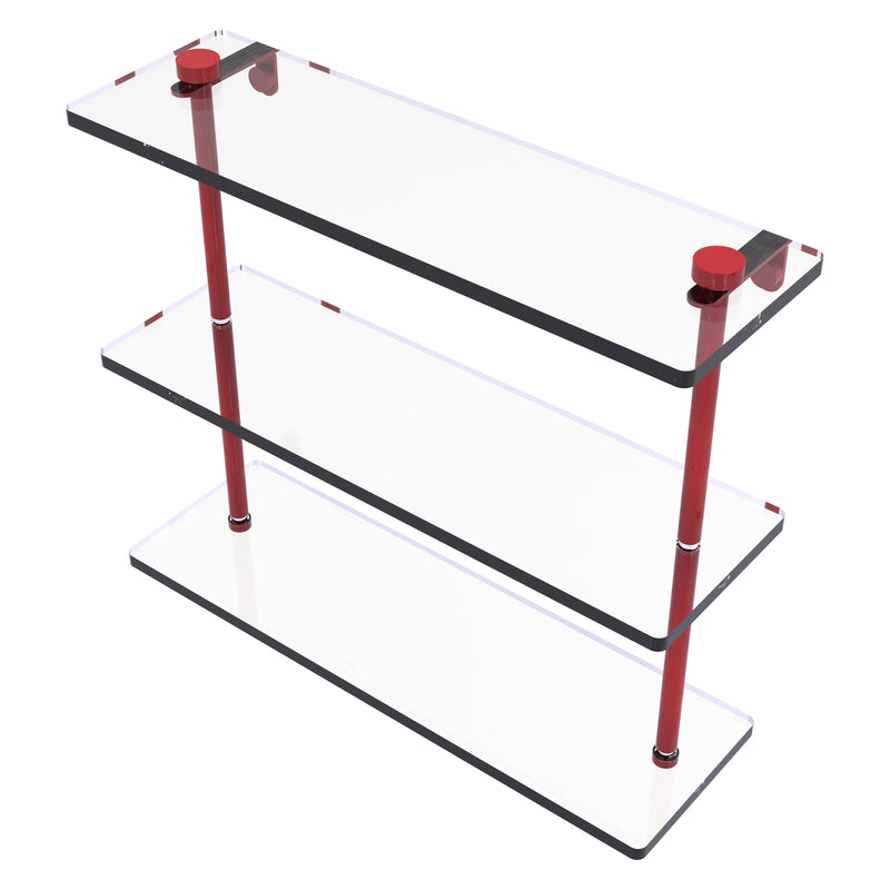 Triple Tiered Glass Shelf