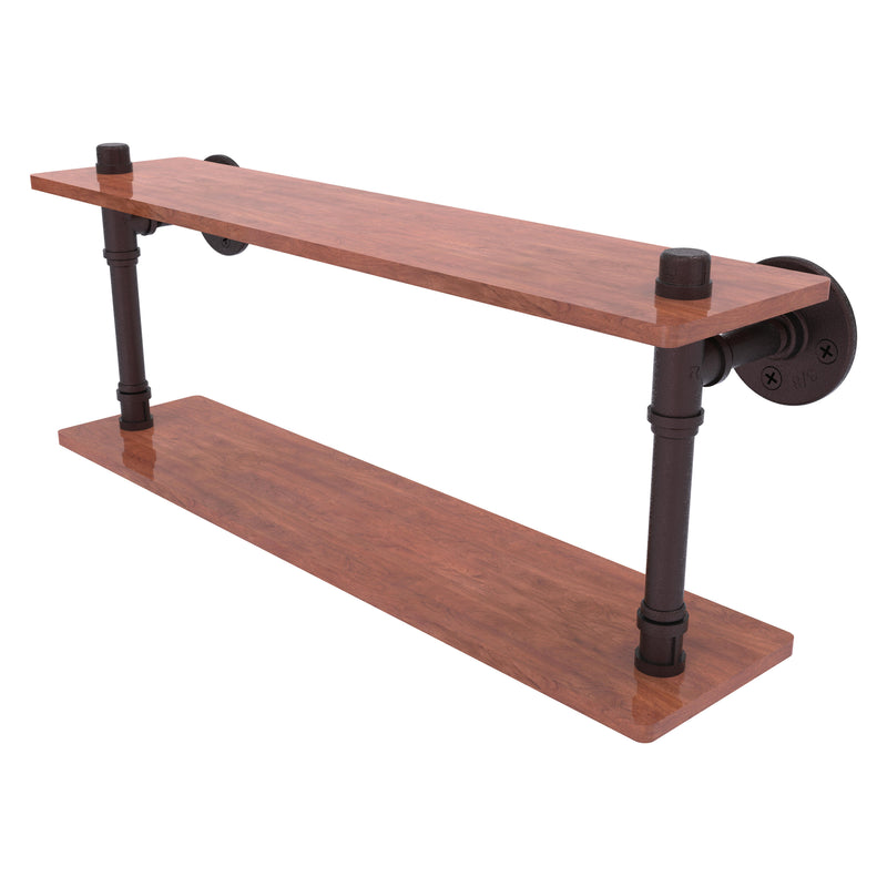 Pipeline Collection Ironwood Double Shelf