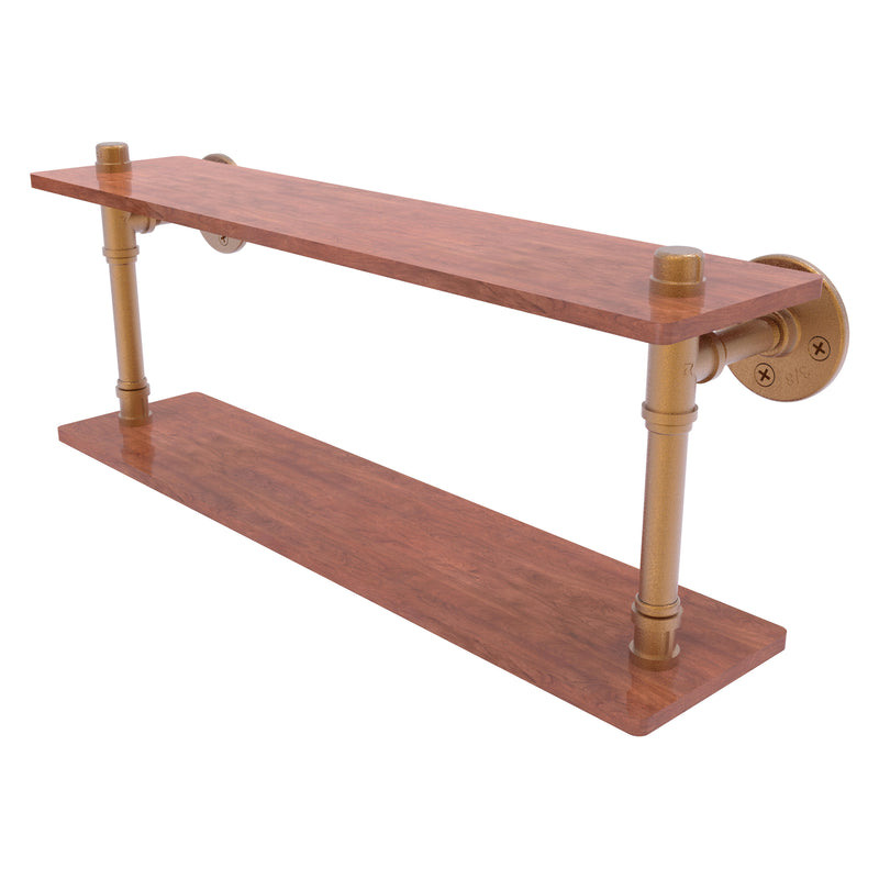 Pipeline Collection Ironwood Double Shelf