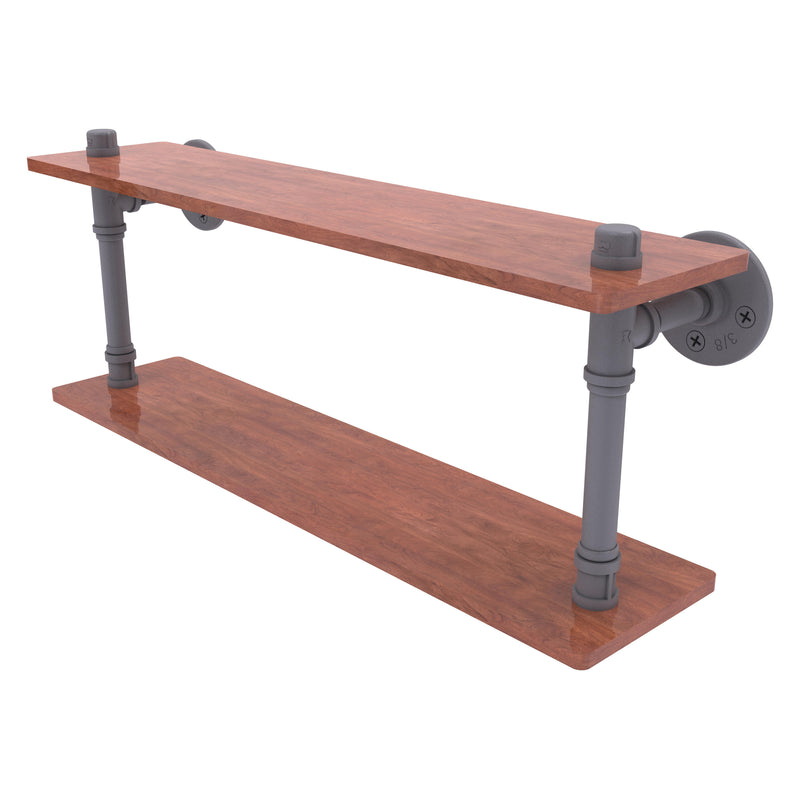 Pipeline Collection Ironwood Double Shelf