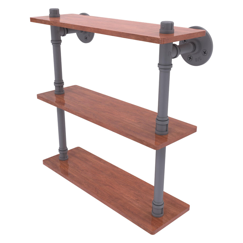 Pipeline Collection Ironwood Triple Shelf