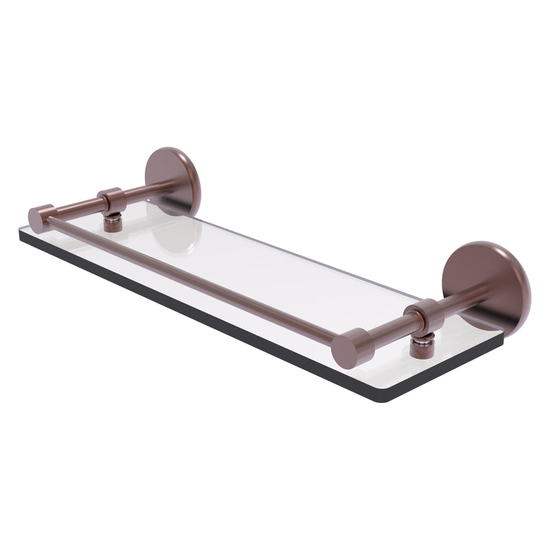 Prestige Skyline Collection Tempered Glass Shelf with Gallery Rail