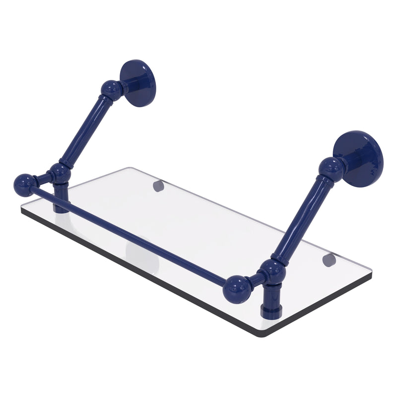 Prestige Skyline Floating Glass Shelf with Gallery Rail