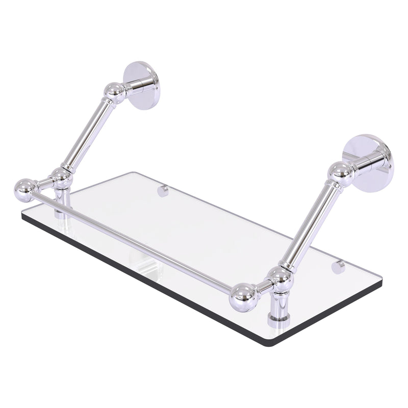 Prestige Skyline Floating Glass Shelf with Gallery Rail