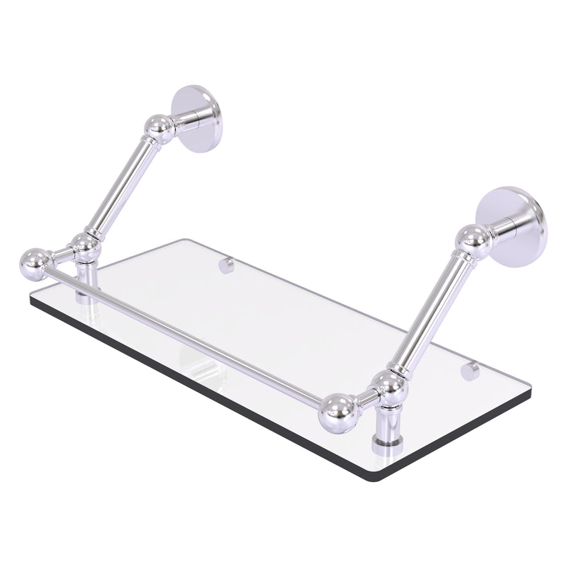 Prestige Skyline Floating Glass Shelf with Gallery Rail