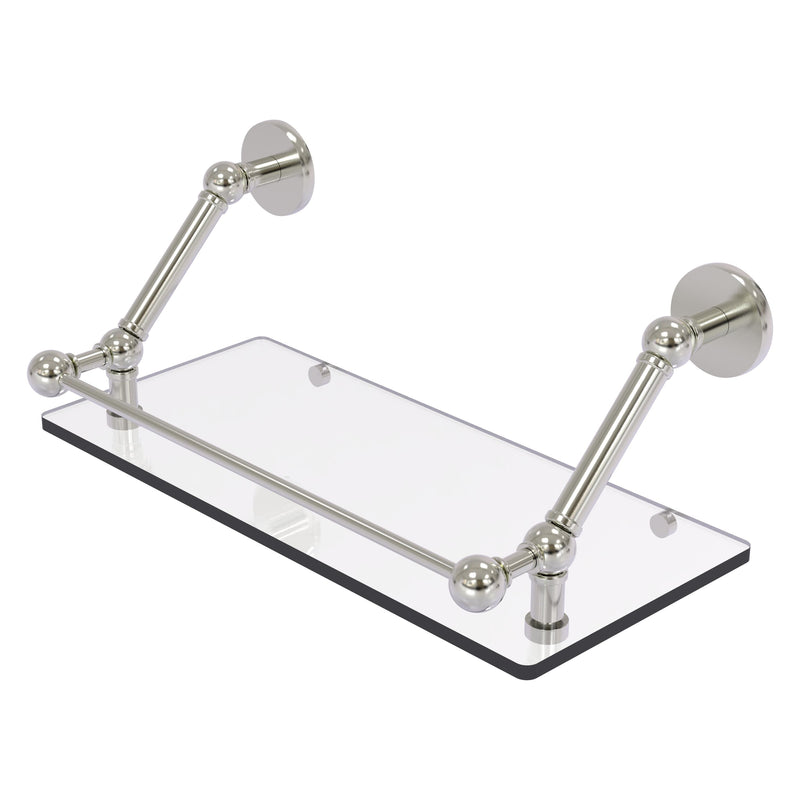 Prestige Skyline Floating Glass Shelf with Gallery Rail