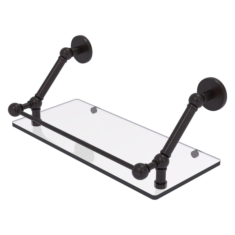 Prestige Skyline Floating Glass Shelf with Gallery Rail