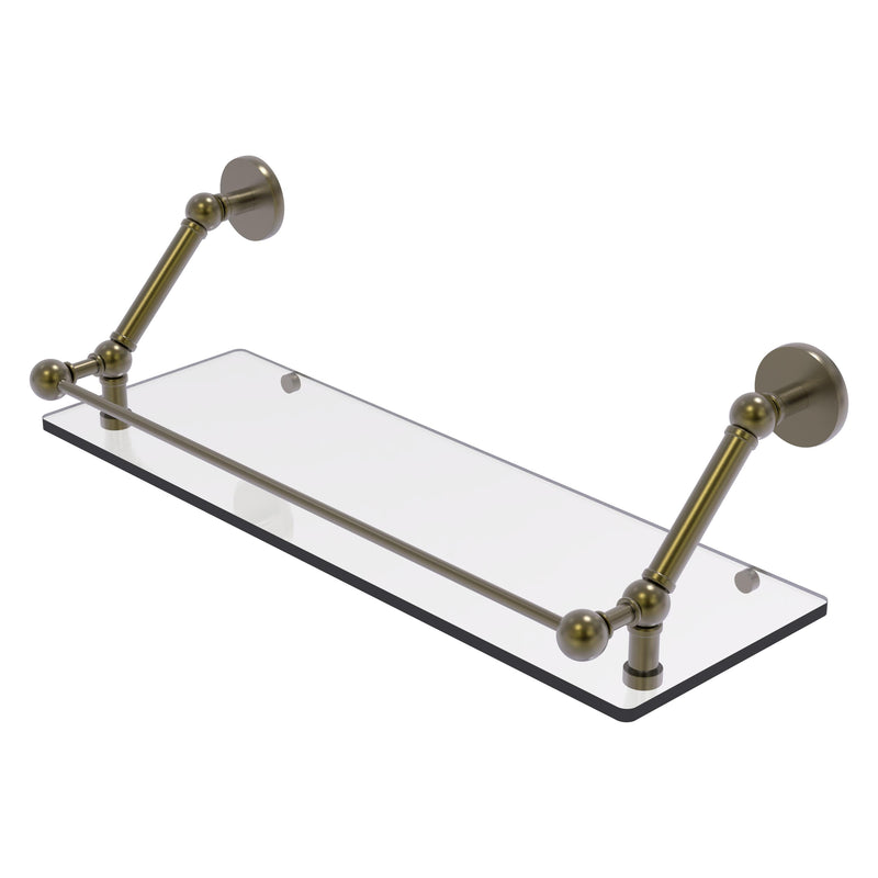 Prestige Skyline Floating Glass Shelf with Gallery Rail