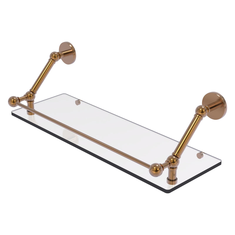 Prestige Skyline Floating Glass Shelf with Gallery Rail