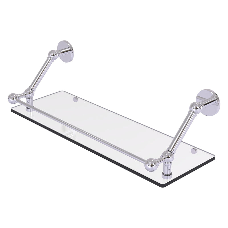 Prestige Skyline Floating Glass Shelf with Gallery Rail