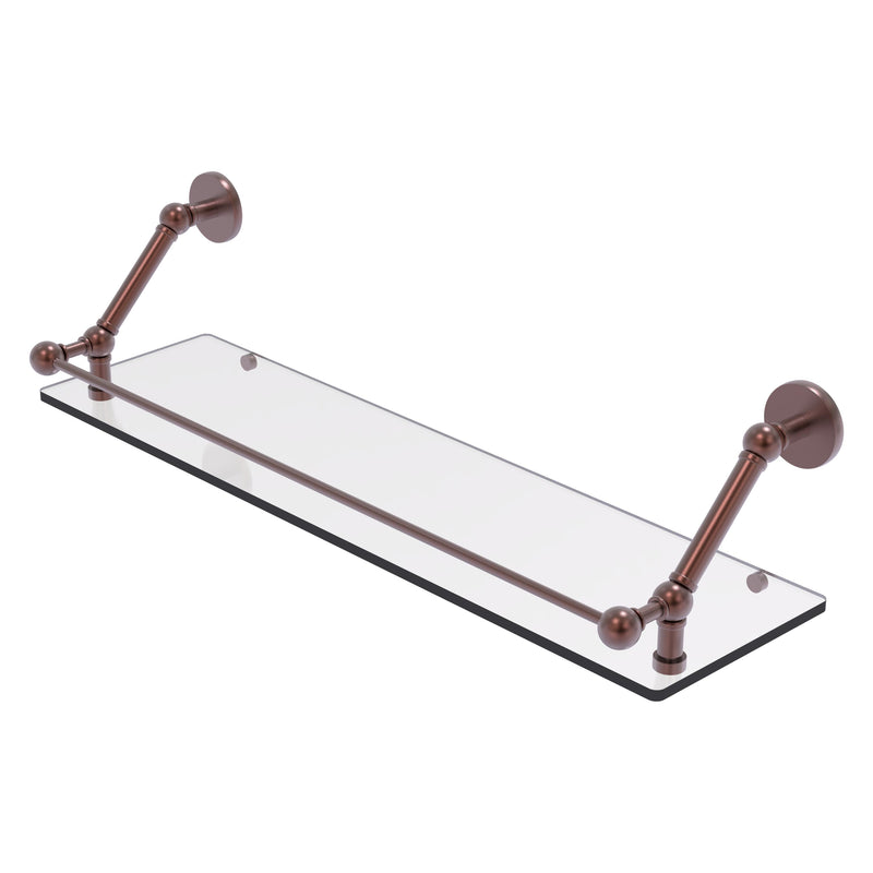 Prestige Skyline Floating Glass Shelf with Gallery Rail