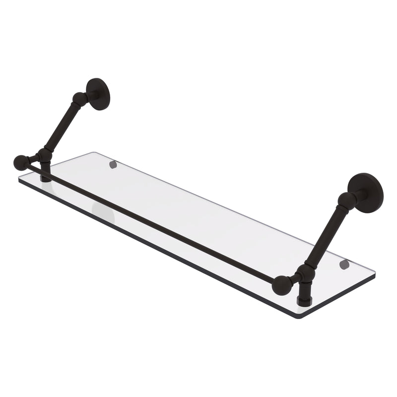 Prestige Skyline Floating Glass Shelf with Gallery Rail