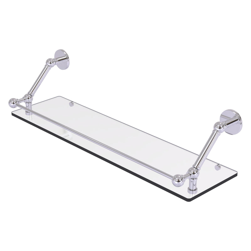 Prestige Skyline Floating Glass Shelf with Gallery Rail