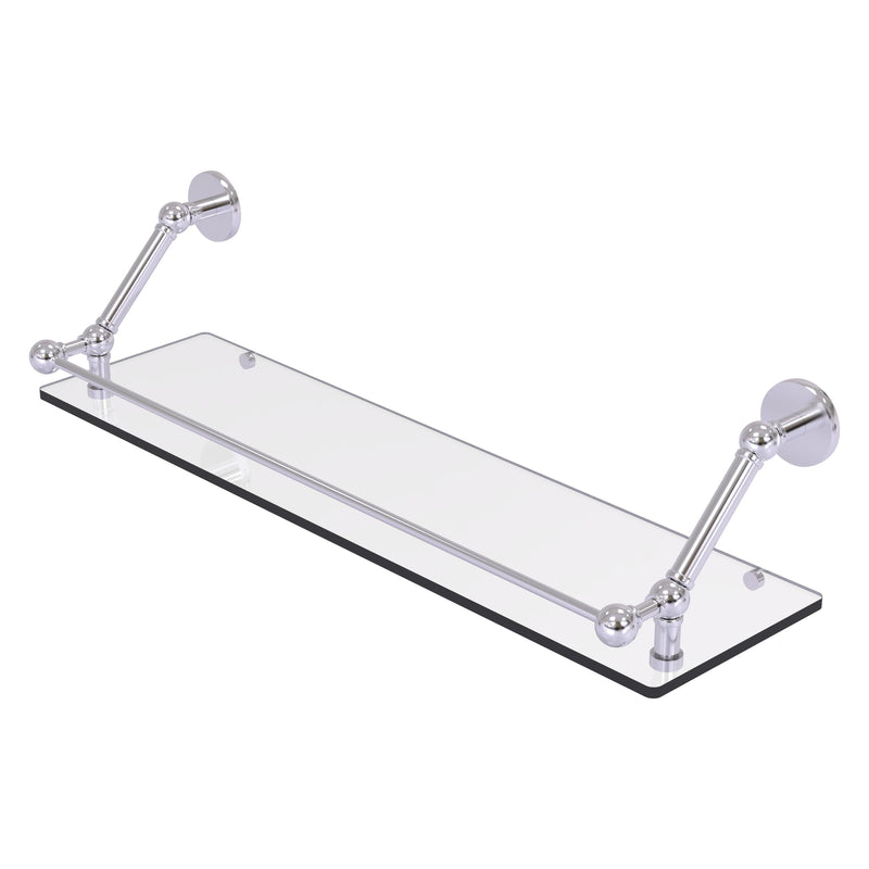 Prestige Skyline Floating Glass Shelf with Gallery Rail